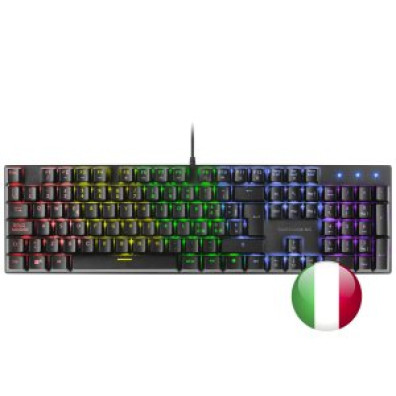 TECLADO MECÁNICO MK422 MARS GAMING CON SWITCH BLACK AZUL PR EN ITALIANO ANTI-GHOSTING AVANZADO 100Hz
