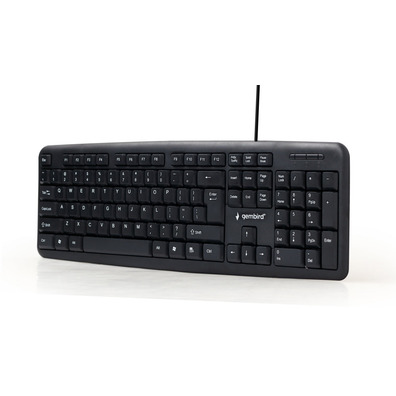 Teclado Membrana Gembird USB (Portugués) Negro