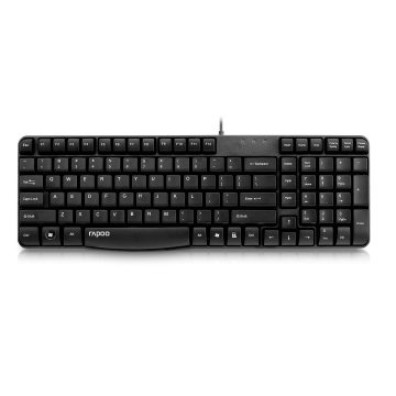 TECLADO RAPOO USB N2400 PORTUGUÉS RESISTENTE A SALPICADURAS MEMBRANA SELLADA
