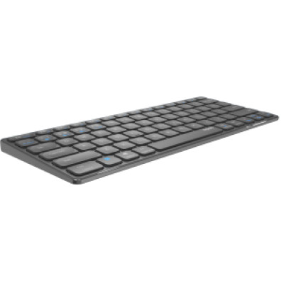 TECLADO RAPOO WIRELESS Y BLUETOOTH E9600M 2.4GHz BT 3.0 BATERIA GRIS DISEÑO COMPACTO ULTRAFINO