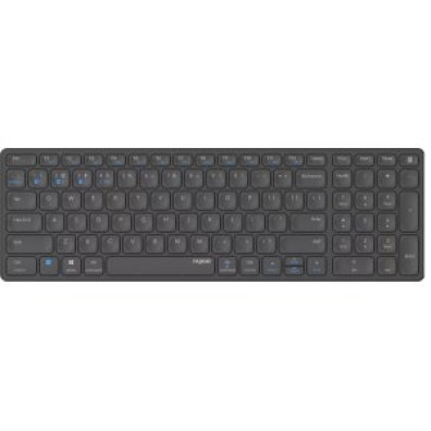 TECLADO RAPOO WIRELESS Y BLUETOOTH E9700M ULTRAFINO 2.4GHz BT 3.0 5.0 PORTUGUES BATERIA