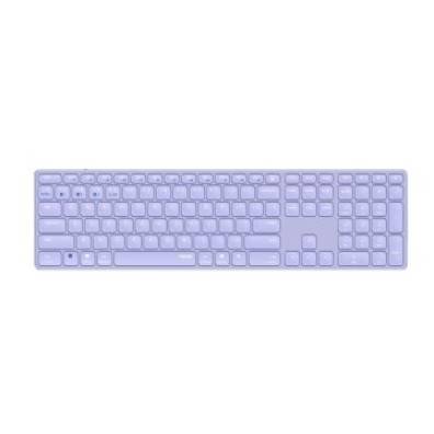 TECLADO RAPOO WIRELESS Y BLUETOOTH E9800M DISEÑO ULTRAFINO BATERIA LILA