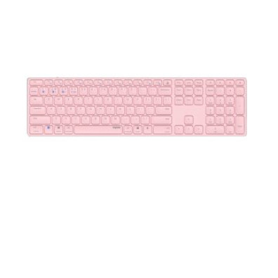 TECLADO INALÁMBRICO Y BLUETOOTH RAPOO E9800M ROSA ULTRAFINO BATERÍA