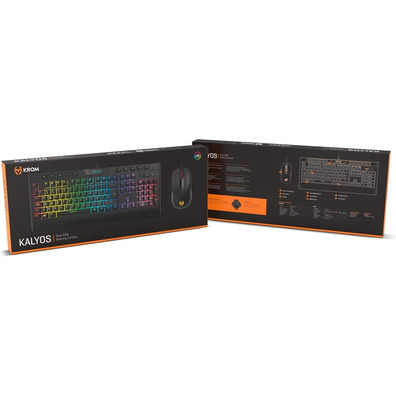 Teclado + Ratón Krom Kalyos Gaming USB