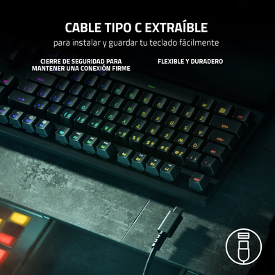 Teclado Razer Huntsman V2 Tenkeyless Red Switch (Español)