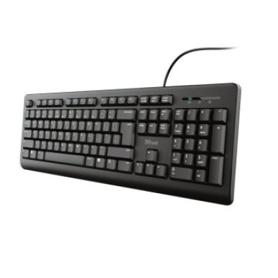 Teclado Trust TK-150 Compacto Silenciado Resistente a Vertidos con Cable 1.8m