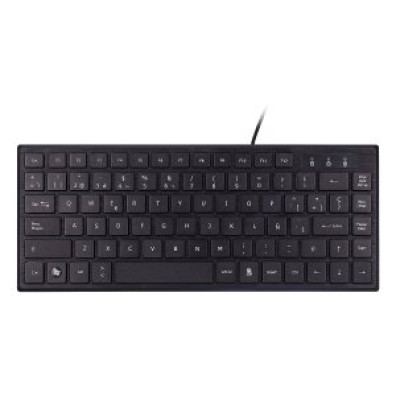 TECLADO UNYKA COMPACTO ULTRA PLANO KB 302 MINI USB 83 TECLAS COLOR NEGRO