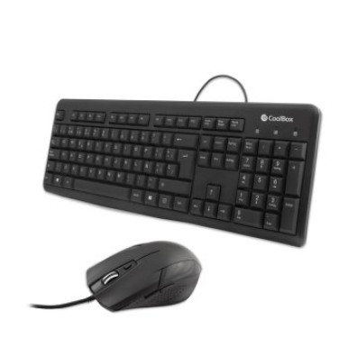 TECLADO Y MOUSE COOLBOX 1600DPI RATON COO-KTR-01U