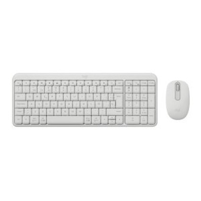 TECLADO y MOUSE LOGITECH BLUETOOTH MK250 Blanco COMPACTO ANTI SALPICADURAS
