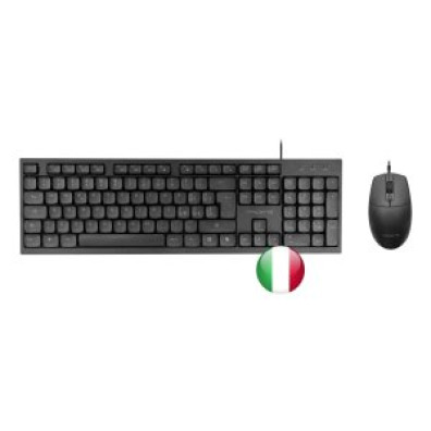 TECLADO Y MOUSE TACENS Anima ACP02ES USB Italiano Negro 1600DPI