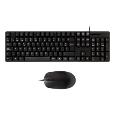 TECLADO Y MOUSE UNYKAch UK50545 Cable 1.5m 1200DPI Color Negro