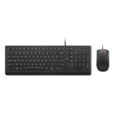 TECLADO Y MOUSE USB CORDED LENOVO Essential - Nueva Generación con Tecla COPILOT