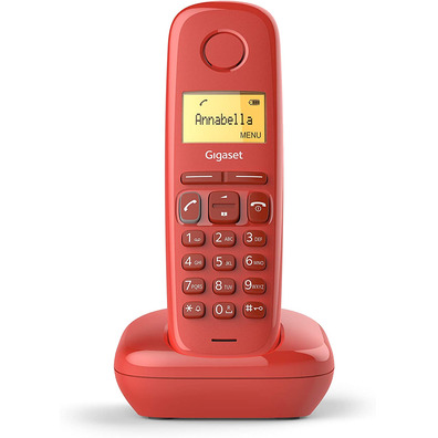 Teléfono Inalámbrico DECT Digital Gigaset A170 Rojo