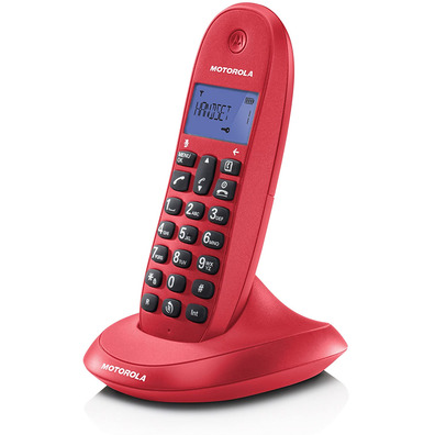Teléfono Inalámbrico DECT Digital Motorola C1001LB+ Rojo