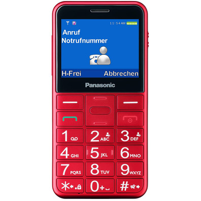 Teléfono Móvil para Personas Mayores Panasonic KX-TU155EXRN Rojo