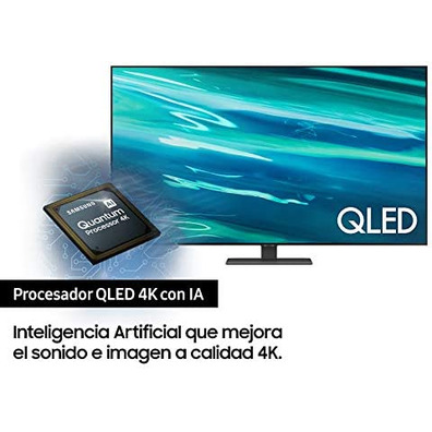 Televisión QLED 50'' Samsung QE50Q80A Smart TV/4K UHD/Wifi