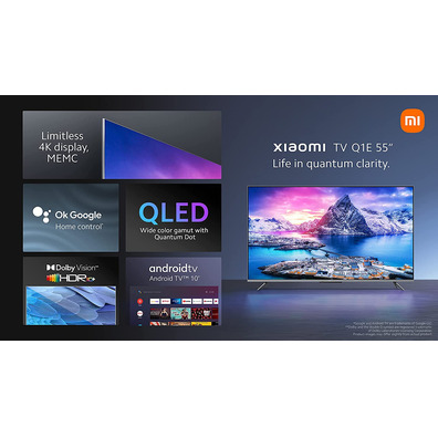 Televisión QLED 55'' Xiaomi Q1E ELA4716EU Android TV