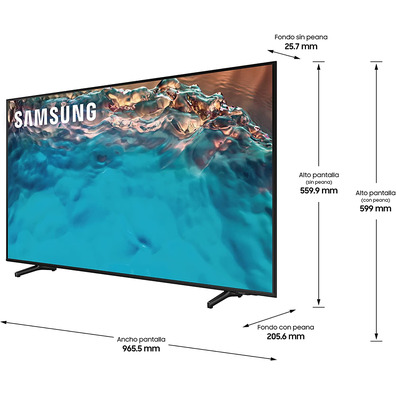 Televisión Samsung Crystal UHD UE43BU8000K 43'' SmartTV/Wifi/4K