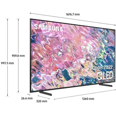Televisión Samsung QLED QE75Q60BAU 75'' Ultra HD 4K SmartTV/Wifi