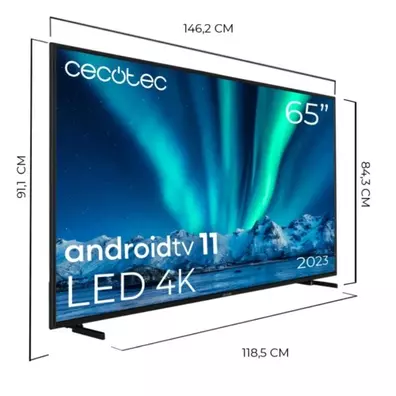 Televisor Cecotec A series ALU00165 65"/Ultra HD 4K/Smart TV