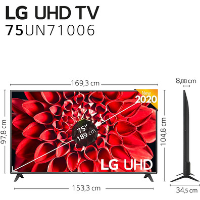 Televisor LG 75UN71006LC 75" Ultra HD 4K/Smart TV/WiFi