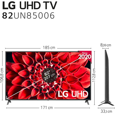 Televisor LG 82UN85006LA 82" Ultra HD 4K/Smart TV/WiFi