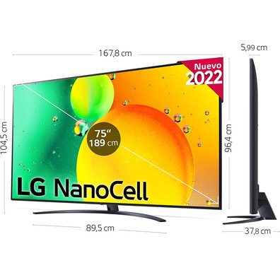 Televisor LG NanoCell 75NANO766QA 75" Ultra HD 4K/Smart TV/WiFi