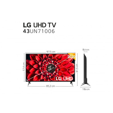 Televisor LG Pro 43UN711 43'' 4K UHD Smart TV