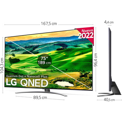 Televisor LG QNED 75QNED826QB 75" Ultra HD 4K/Smart TV/WiFi