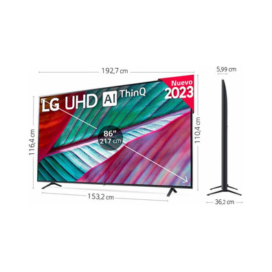 Televisor LG UHD 86UR78006LB 86"/ Ultra HD 4K/ Smart TV/ WiFi