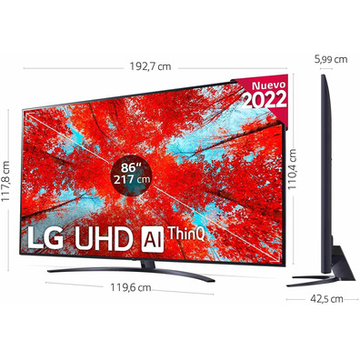 Televisor LG UHD TV 86UQ91006LA 86'' Ultra HD 4K/Smart TV/WiFi
