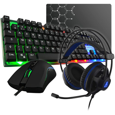 The G-Lab Combo Gallium (Teclado/Ratón/Auriculares/Alfombrilla)
