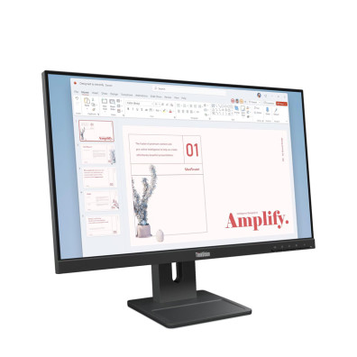Monitor Lenovo E24-40 FHD 24" 100Hz Regulable en Altura con Altavoces HDMI DP VGA