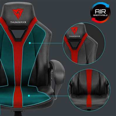 Thunderx3 Silla Gaming YC1 Rojo