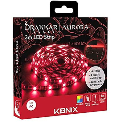 Tira LED Konix Drakkar Aurora 3m Regulable