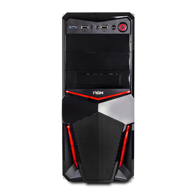 TORRE ATX NOX PAX USB 3.0 NEGRO / ROJO