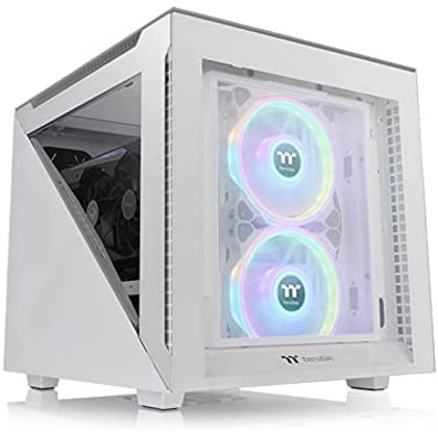 Torre Micro-ATX Thermaltake Divider 200 TG Blanco