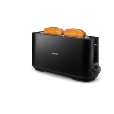 TOSTADORA PHILIPS HD2590/00 RANURA LARGA 8 AJUSTES 1030W - NEGRO