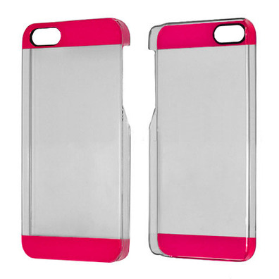 Carcasa Transparente Plastic Case para iPhone 5/5S Púrpura