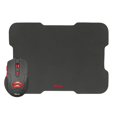 Trust Raton gaming Ziva con Alfombrilla