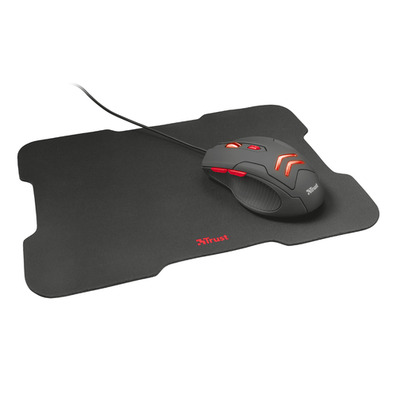 Trust Raton gaming Ziva con Alfombrilla