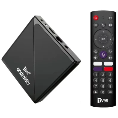 TV Android 14 Negro TV98 ATV Pro 8K H313 2GB/16GB Wifi Dual - Android TV