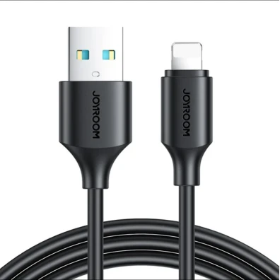 Cable Joyroom USB-A a Lighting Negro Carga Rápida