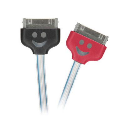 Cable de recarga Smiling Face para iPhone 3G/3Gs/4/4S Negro