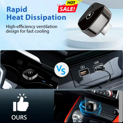Mini USB Inalámbrico (Android Auto / Carplay)