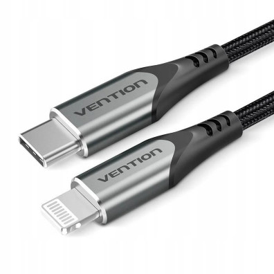 Cable VENTION USB-C a Lightning 1m Gris