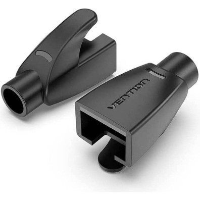 Funda Protectora RJ45 Negro Vention - Paquete de 100 Und