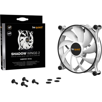 Ventilador Be Quiet Shadow Wings 2 140x140 PWM White