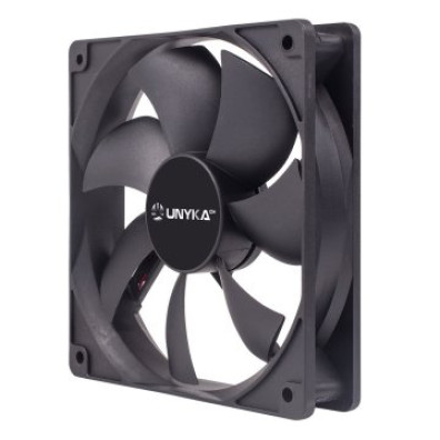 VENTILADOR INTERNO UNYKA 120mm NEGRO CON 7 ASPAS
