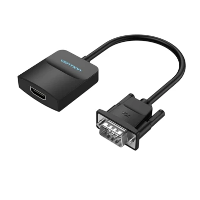 Vention Conversor VGA Macho a HDMI Hembra Negro
